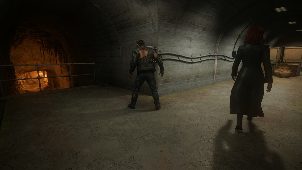 Logan and Jean at the tunnel junction leading toward the incense burners